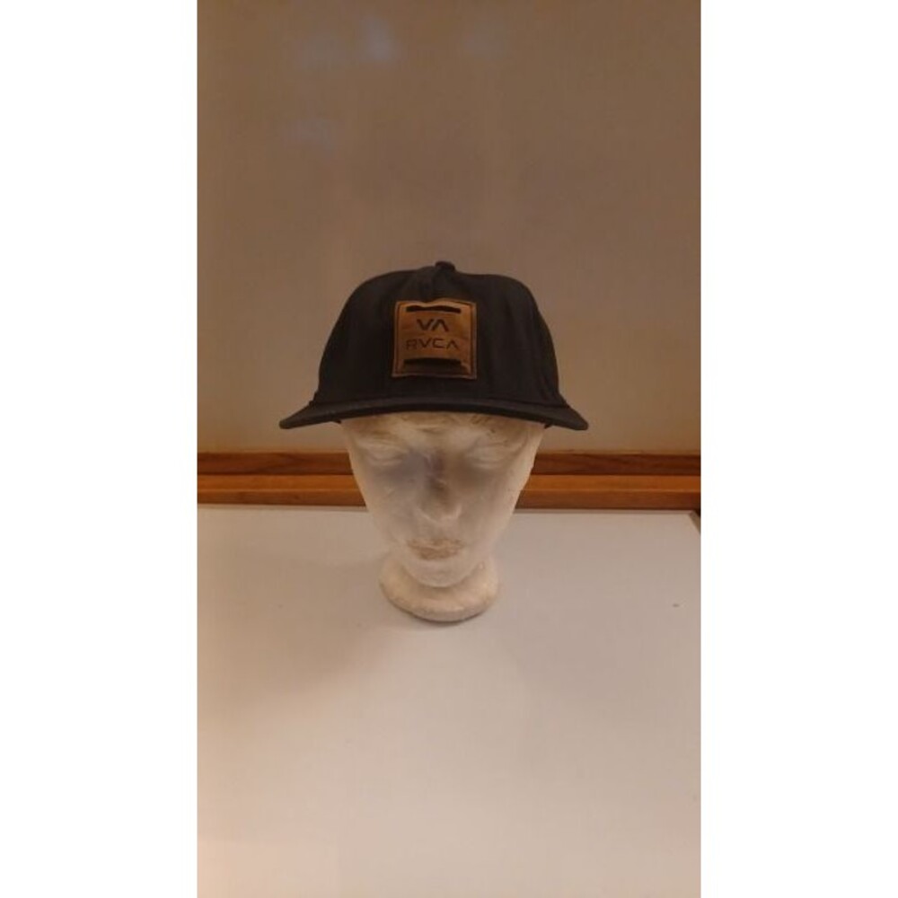 RVCA Black and Brown Logo Cap. Snapback Hat